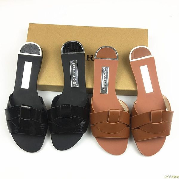 slippers comfort pu leather outside summer slides retro women flat with slip-on beach shoes, Black
slippers comfort pu leather outside summer slides retro women flat with slip-on beach shoes, Black