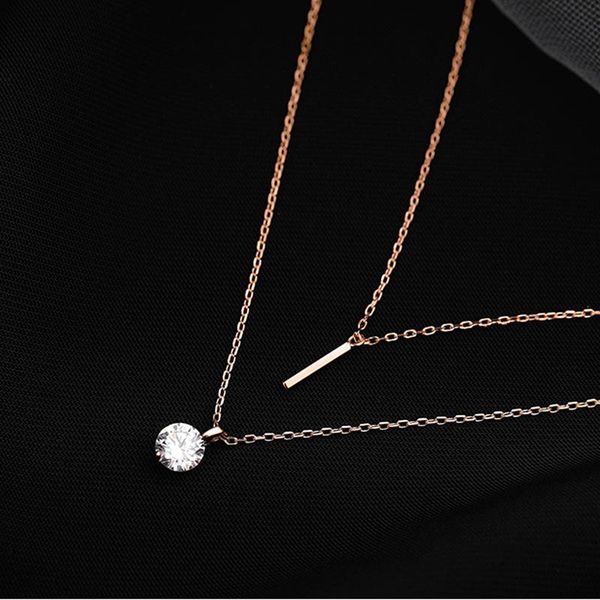 pendant necklaces trendy bling zircon women double layer choker round long necklace fine accessories jewelry, Silver
pendant necklaces trendy bling zircon women double layer choker round long necklace fine accessories jewelry, Silver