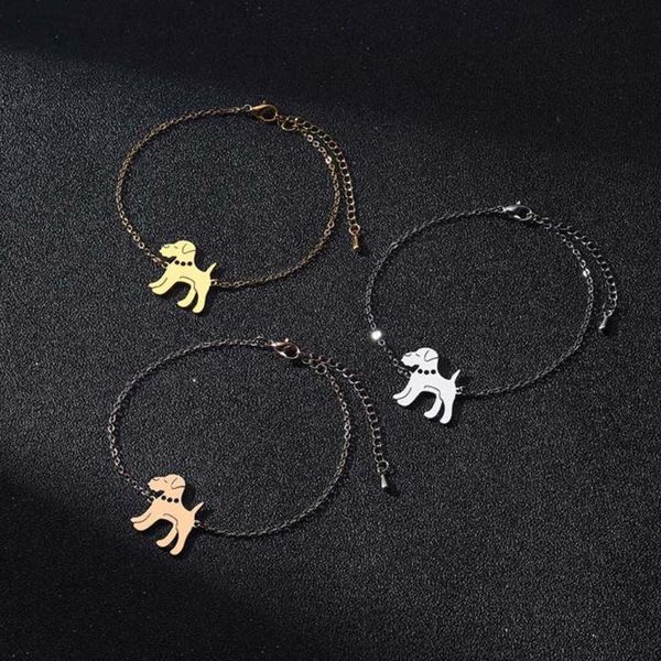 link, chain creative cute schnauzer dog shape pendant bracelet personality lover stainless steel fashion lady jewelry, Black
link, chain creative cute schnauzer dog shape pendant bracelet personality lover stainless steel fashion lady jewelry, Black
