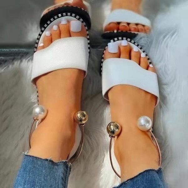 slippers summer women's beaded pearly sandals shoes women ladies flats flip flop casual flat slingback, Black
slippers summer women's beaded pearly sandals shoes women ladies flats flip flop casual flat slingback, Black