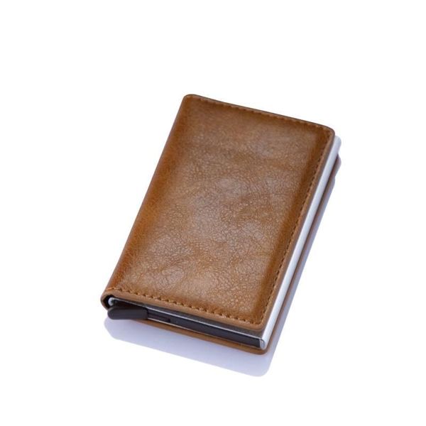 card holders aluminum metal credit business mini wallet 2021 drop man women smart holder rfid, Brown;gray
card holders aluminum metal credit business mini wallet 2021 drop man women smart holder rfid, Brown;gray