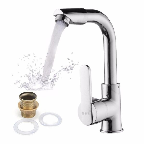 kitchen faucets xueqin 1 pc chrome faucet single hole roatation rotating handle cold and water for bathroom basin
kitchen faucets xueqin 1 pc chrome faucet single hole roatation rotating handle cold and water for bathroom basin
