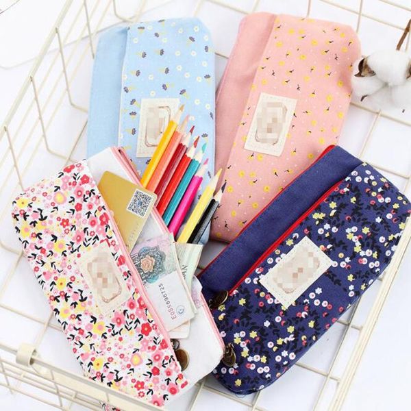 double zipper pen bag floral multi-function pencil case large-capacity canvas student office stationery bags
double zipper pen bag floral multi-function pencil case large-capacity canvas student office stationery bags