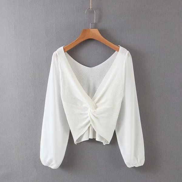 women's blouses & shirts women spring-summer fashion mesh long sleeve blouse white chic v-neck knitted solid shirt female loose femme
women's blouses & shirts women spring-summer fashion mesh long sleeve blouse white chic v-neck knitted solid shirt female loose femme