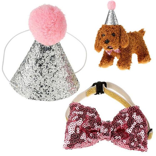 2pcs/set pet dogs caps with bowknot cat dog birthday costume sequin design headwear cap hat party pets accessories apparel
2pcs/set pet dogs caps with bowknot cat dog birthday costume sequin design headwear cap hat party pets accessories apparel