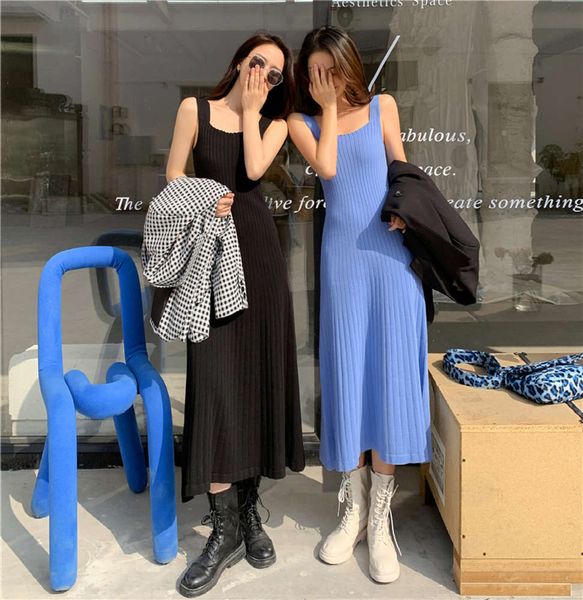 autumn style with black knitted suspender style temperament bottomed medium long, White;black
autumn style with black knitted suspender style temperament bottomed medium long, White;black