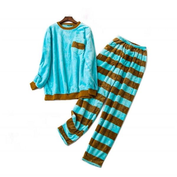 men's sleepwear autumn winter men casual pajama sets warm thicken fleece long sleeve 2-piece lovers matching suit, Black;brown
men's sleepwear autumn winter men casual pajama sets warm thicken fleece long sleeve 2-piece lovers matching suit, Black;brown