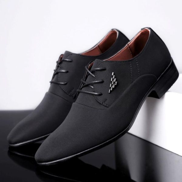 dress shoes 2021 men dressing canvas business retro all-match lace-up pointed toe casual, Black
dress shoes 2021 men dressing canvas business retro all-match lace-up pointed toe casual, Black
