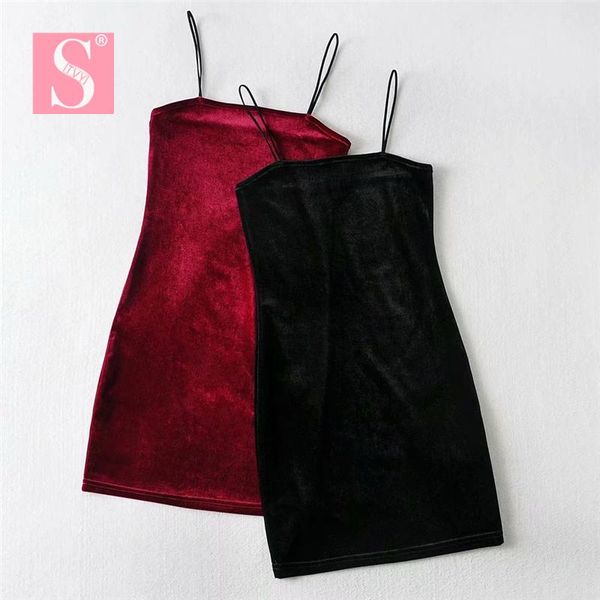 summer dress women slim sleeveless velvet spaghetti strap elastic for beach club female casual dresses, Black;gray
summer dress women slim sleeveless velvet spaghetti strap elastic for beach club female casual dresses, Black;gray