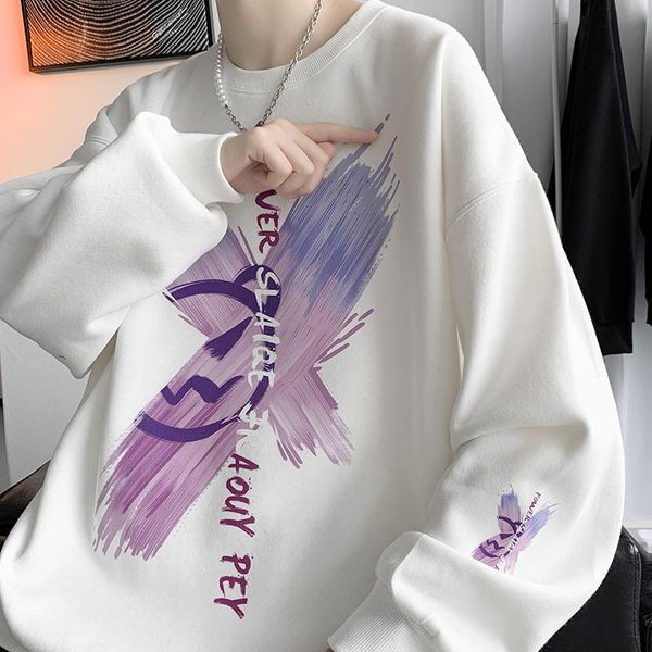 men's hoodies & sweatshirts men long sleeve harajuku fork print oversized for teens male thin loose vintage streetwear, Black
men's hoodies & sweatshirts men long sleeve harajuku fork print oversized for teens male thin loose vintage streetwear, Black