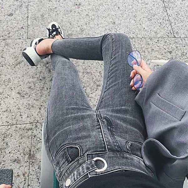 kog683 gray jeans show show female new winter xuan elegant high waist high tide cultivate one's morality joker nine points fe, Blue
kog683 gray jeans show show female new winter xuan elegant high waist high tide cultivate one's morality joker nine points fe, Blue