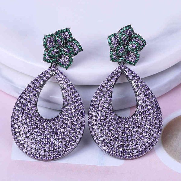 luxury flower design cubic zirconia women fashion wedding banquet drop earrings xiumeiyizu plating jewelry, Golden
luxury flower design cubic zirconia women fashion wedding banquet drop earrings xiumeiyizu plating jewelry, Golden