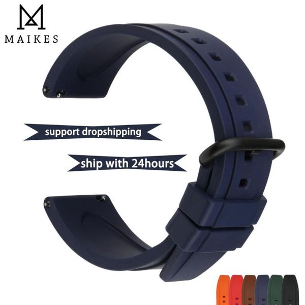 watch bands maikes quality fluororubber watchbands 20mm 22mm blue rubber strap accessories for sports diving watches band, Black;brown
watch bands maikes quality fluororubber watchbands 20mm 22mm blue rubber strap accessories for sports diving watches band, Black;brown