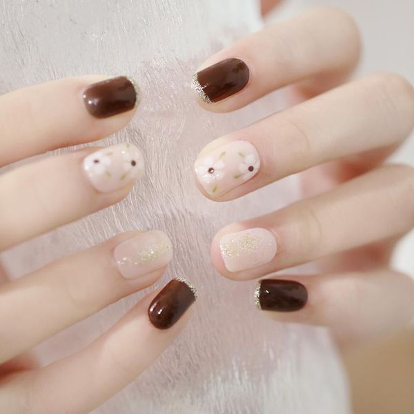 nail gel 24pcs flower printed patch glitter glue type removable short paragraph fashion manicure save time false, Red;pink
nail gel 24pcs flower printed patch glitter glue type removable short paragraph fashion manicure save time false, Red;pink