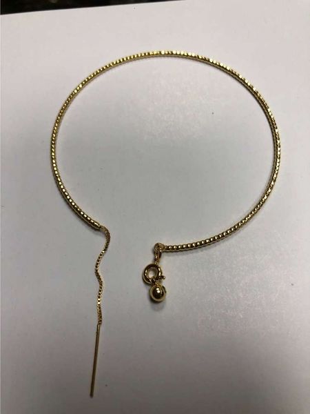 hand catenary diy copper plated 18k gold beads bracelet universal bracelet accessories, Golden;silver 
hand catenary diy copper plated 18k gold beads bracelet universal bracelet accessories, Golden;silver