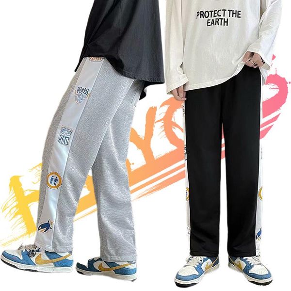 men's pants jogging men japanese fashion sweatpants streetwear patchwork cartoon print trousers spring autumn mens hip hop clothing, Black
men's pants jogging men japanese fashion sweatpants streetwear patchwork cartoon print trousers spring autumn mens hip hop clothing, Black