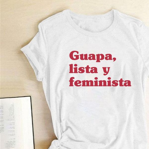 guapa lista y feminista letter women t shirts print shirt short sleeve summer loose feminism woman graphic, White
guapa lista y feminista letter women t shirts print shirt short sleeve summer loose feminism woman graphic, White