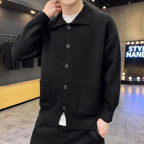 men's sweaters 2021 spring autumn sweater men streetwear fashion coat warm casual loose cardigan with pocket knitwear e138, White;black
men's sweaters 2021 spring autumn sweater men streetwear fashion coat warm casual loose cardigan with pocket knitwear e138, White;black