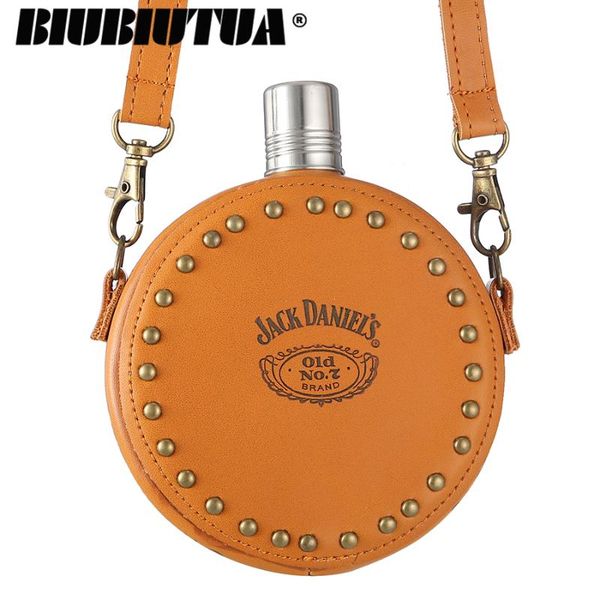hip flasks biubiutua 8oz luxurious leather round shape flask mini pocket classical pattern great for man
hip flasks biubiutua 8oz luxurious leather round shape flask mini pocket classical pattern great for man