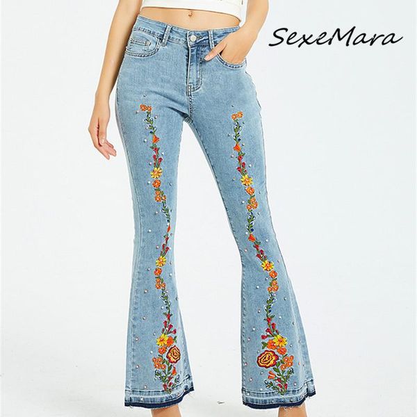 women's jeans 2021 korean style women flare high waist embroidery tassel casual denim plus size, Blue
women's jeans 2021 korean style women flare high waist embroidery tassel casual denim plus size, Blue