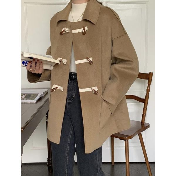 women's wool & blends 2021 winter jacket warm fashion coat plus size clothing for woman and girl, Black
women's wool & blends 2021 winter jacket warm fashion coat plus size clothing for woman and girl, Black