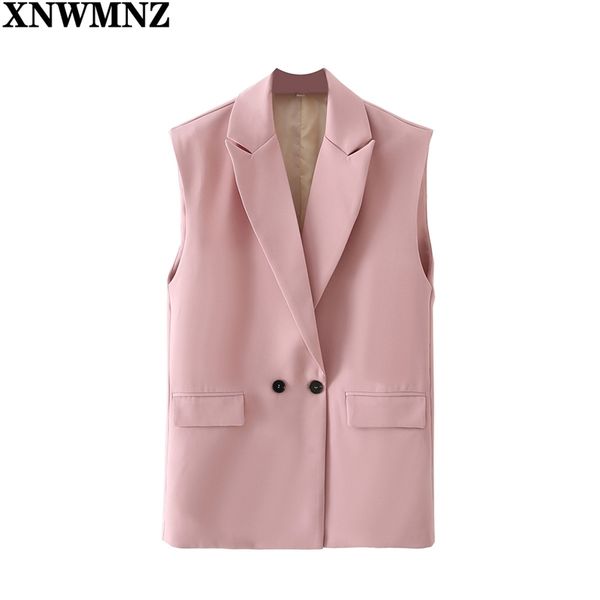women simply sleeveless double breasted vest jacket office ladies wear casual suit waistcoat pockets outwear 210520, Black;white
women simply sleeveless double breasted vest jacket office ladies wear casual suit waistcoat pockets outwear 210520, Black;white