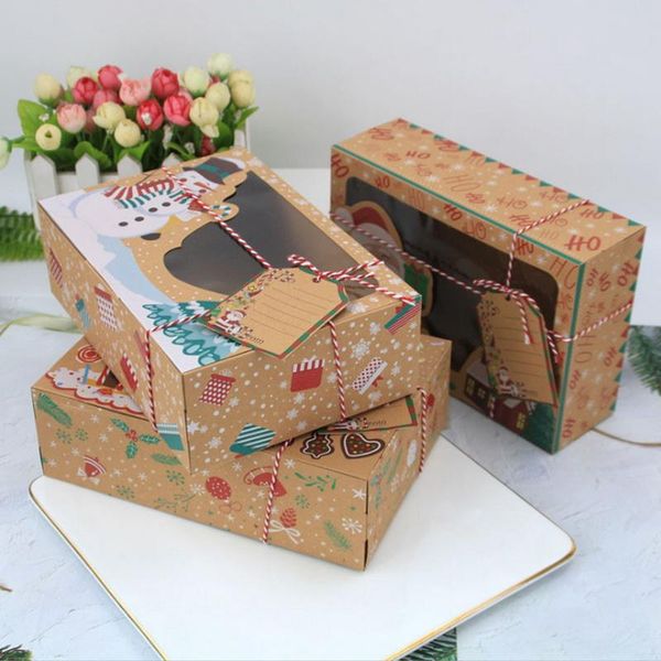 3/6/12pcs/set christmas cookie boxes bakery gift for candy santa chocolate box party kraft paper wrap
3/6/12pcs/set christmas cookie boxes bakery gift for candy santa chocolate box party kraft paper wrap