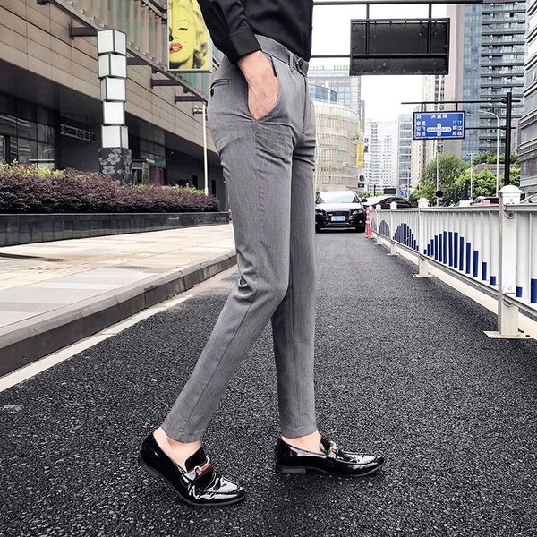 men's suits & blazers british style suit trousers slim ankle length business formal office dress pants pant summer, White;black
men's suits & blazers british style suit trousers slim ankle length business formal office dress pants pant summer, White;black