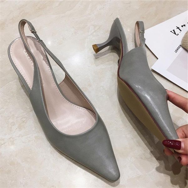 elegant ladies solid shallow sandals pointed toe fashion ol shoes thin high heels brief ankle strap design woman sandalias mujer, Black
elegant ladies solid shallow sandals pointed toe fashion ol shoes thin high heels brief ankle strap design woman sandalias mujer, Black
