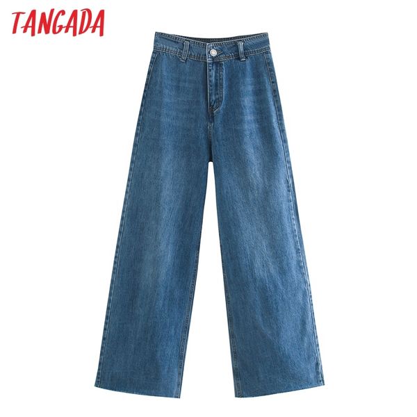 women fashion dark blue wide leg jeans vintage high waist zipper fly female denim pants 4m64 210416
women fashion dark blue wide leg jeans vintage high waist zipper fly female denim pants 4m64 210416