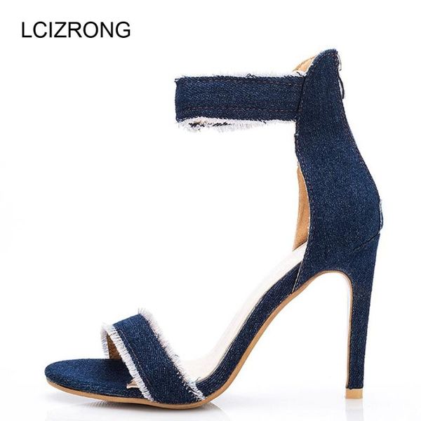 summer fashion denim 10cm high heel sandals women fringe ladies thin heels non-slip classic quality, Black
summer fashion denim 10cm high heel sandals women fringe ladies thin heels non-slip classic quality, Black