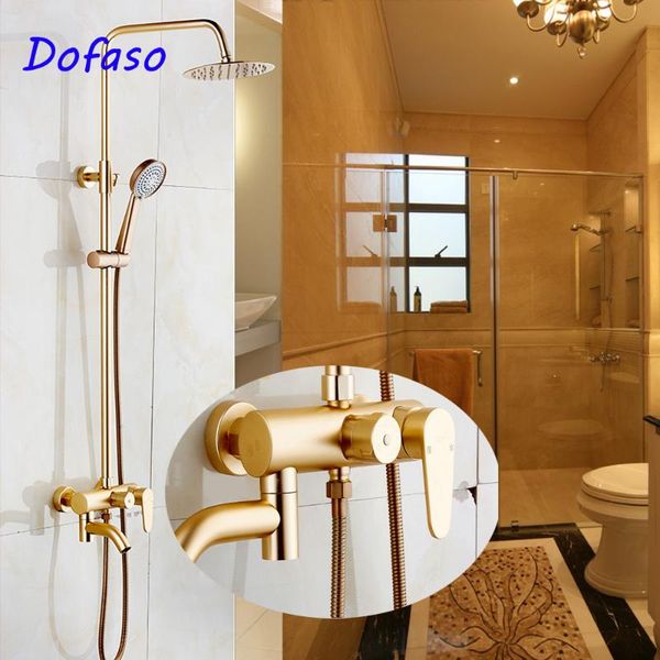 dofaso classic gold bathroom rian shower faucet and rose golden set with abs handheld sets
dofaso classic gold bathroom rian shower faucet and rose golden set with abs handheld sets