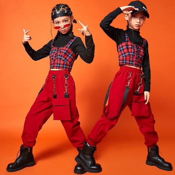 jazz dance costume red lattice vest hip hop pants for girls performance outfit ballroom clothes dnv14397 stage wear, Black;red
jazz dance costume red lattice vest hip hop pants for girls performance outfit ballroom clothes dnv14397 stage wear, Black;red