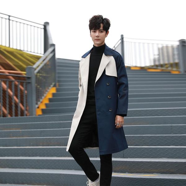 men's trench coats autumn national tide plus size british coat jacket casual trend windbreaker men, Tan;black
men's trench coats autumn national tide plus size british coat jacket casual trend windbreaker men, Tan;black
