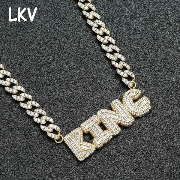 hiphop hip hop letter mosaic pendant with zircon gilded cuban chain men's and women's necklaces, Silver
hiphop hip hop letter mosaic pendant with zircon gilded cuban chain men's and women's necklaces, Silver