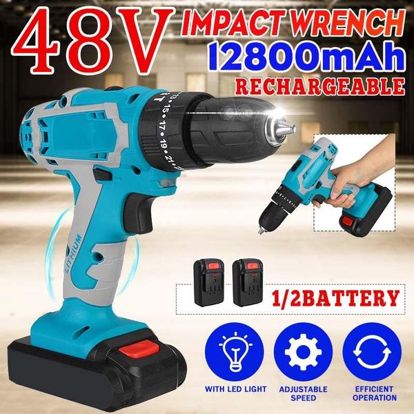 professiona electric drills 48v cordless impact drill screwdriver 25+3 torque dual speed mini power tools with 2pcs li-ion battery
professiona electric drills 48v cordless impact drill screwdriver 25+3 torque dual speed mini power tools with 2pcs li-ion battery