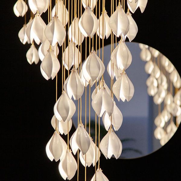 pendant lamps duplex building living room chandelier villa middle el lobby staircase lamp luxury ceramic petal
pendant lamps duplex building living room chandelier villa middle el lobby staircase lamp luxury ceramic petal