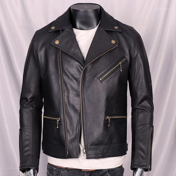 men's leather & faux pure natural genuine sheepskin black jacket short fashionable slim-fit motorcycle suit coat
men's leather & faux pure natural genuine sheepskin black jacket short fashionable slim-fit motorcycle suit coat