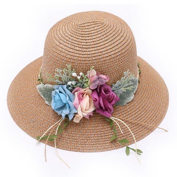 wide brim hats women summer straw knitted flower wreath foldable hat anti-uv sunhat cap sun protection beach 2021, Blue;gray
wide brim hats women summer straw knitted flower wreath foldable hat anti-uv sunhat cap sun protection beach 2021, Blue;gray