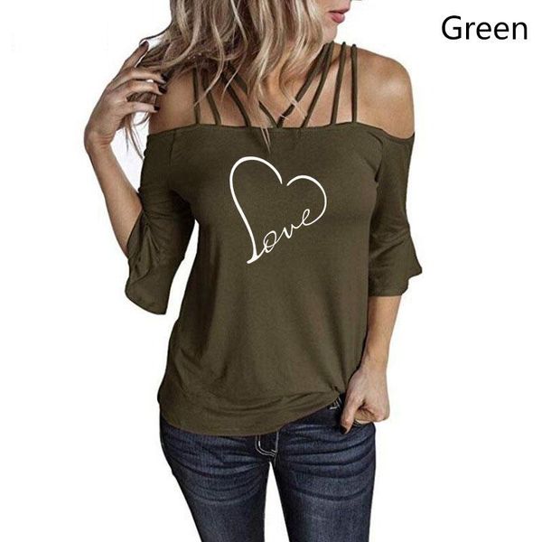 women's t-shirt love heart graphic letter print flare sleeve shirt female summer half women wife girlfriend lover gift femme, White
women's t-shirt love heart graphic letter print flare sleeve shirt female summer half women wife girlfriend lover gift femme, White