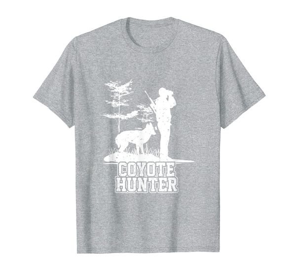 coyote hunting predator hunter appreciation t-shirt, White;black 
coyote hunting predator hunter appreciation t-shirt, White;black