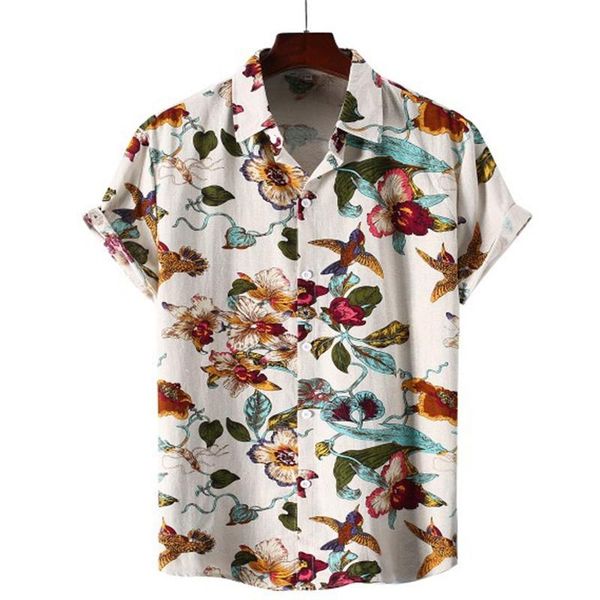 men's t-shirts 2021 arrival shirts men hawaiian camicias casual one button wild printed short-sleeve blouses, White;black
men's t-shirts 2021 arrival shirts men hawaiian camicias casual one button wild printed short-sleeve blouses, White;black