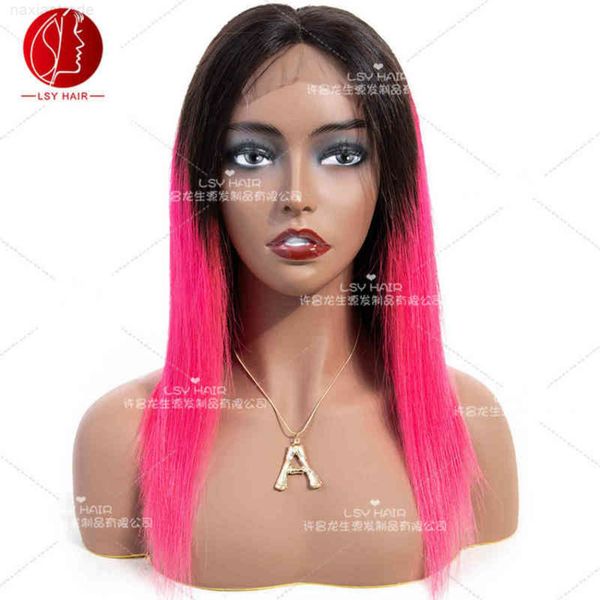 1b / pink wigs pink color lace hair hu wig heaear, Black 
1b / pink wigs pink color lace hair hu wig heaear, Black