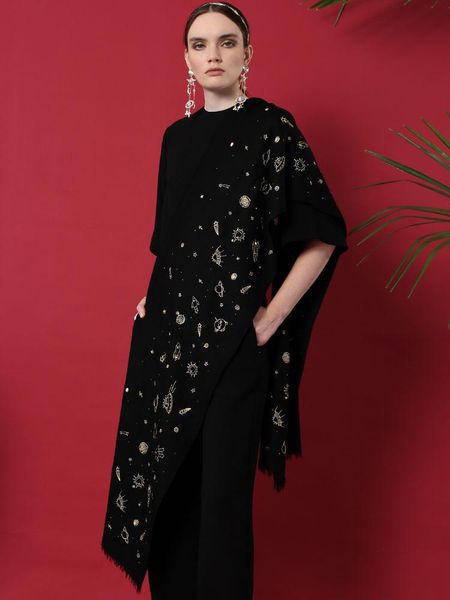 scarves bright sky gift pashmina cashmere scarf women gold thread embroidery handmade diamond black shawl, Blue;gray
scarves bright sky gift pashmina cashmere scarf women gold thread embroidery handmade diamond black shawl, Blue;gray