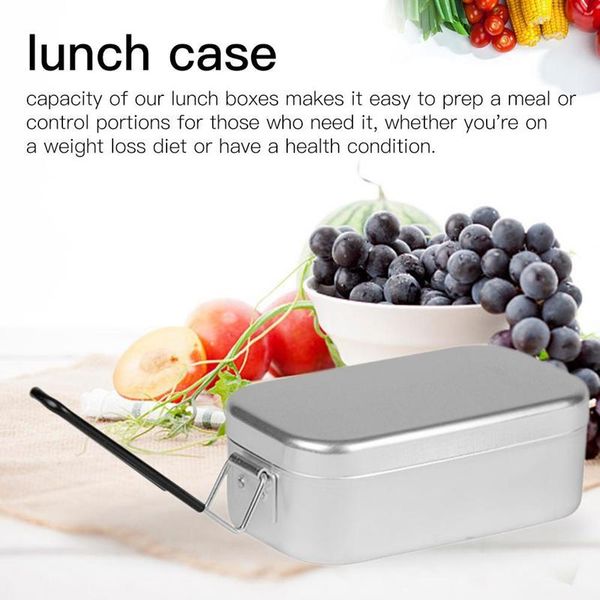 dinnerware sets aluminum rectangular lunch box foldable handle metal bento picnic container for outdoor travel camping
dinnerware sets aluminum rectangular lunch box foldable handle metal bento picnic container for outdoor travel camping