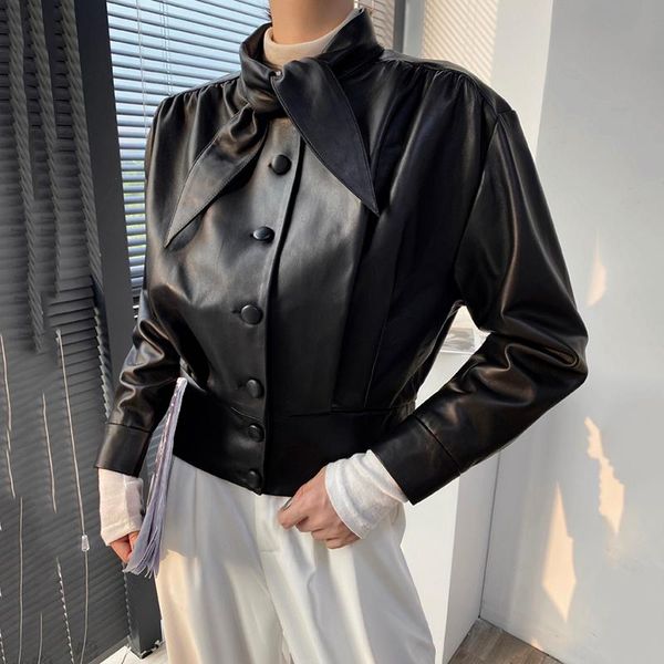 women's leather & faux 2021 women jacket genuine coats female spring and autumn outwear natural sheep skin clothing femme, Black
women's leather & faux 2021 women jacket genuine coats female spring and autumn outwear natural sheep skin clothing femme, Black