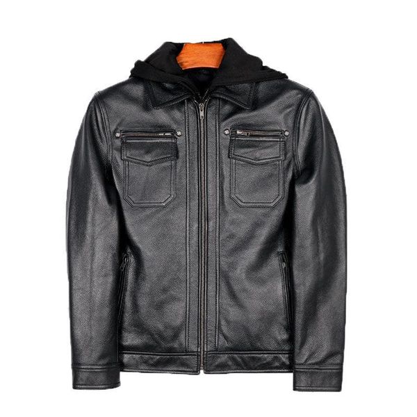 men's leather & faux 2021 black hood genuine jacket men motorcycle style plus size 5xl real natural cowhide autumn slim fit biker coat
men's leather & faux 2021 black hood genuine jacket men motorcycle style plus size 5xl real natural cowhide autumn slim fit biker coat