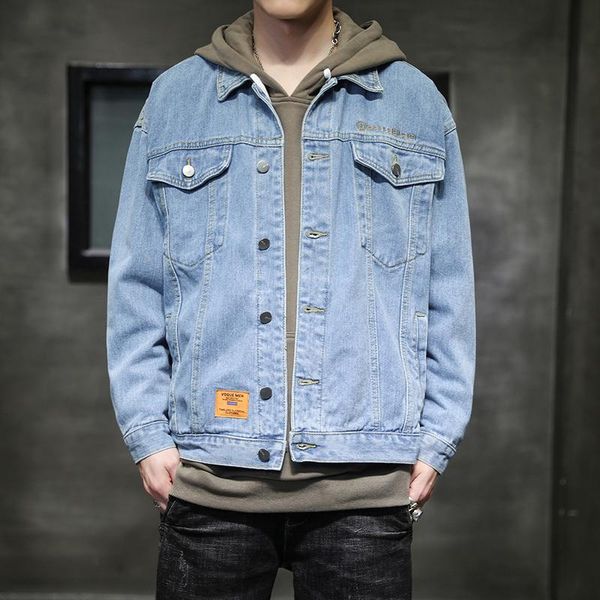 men's jackets denim jacket men coat dark blue casual cotton turn-down collar long sleeve bomber for man, Black;brown
men's jackets denim jacket men coat dark blue casual cotton turn-down collar long sleeve bomber for man, Black;brown