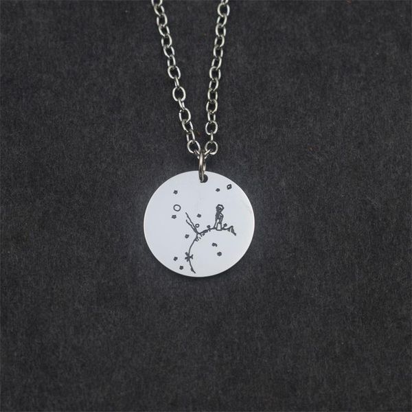 chains stainless steel the little prince necklace fashion fairy tale jewelry gifts for men women, Silver
chains stainless steel the little prince necklace fashion fairy tale jewelry gifts for men women, Silver