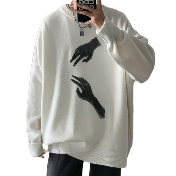 men's sweaters harajuku men `s sweater fall and women's casual jumpers loose knitwear + twenty-one color plus-size youth trend, White;black
men's sweaters harajuku men `s sweater fall and women's casual jumpers loose knitwear + twenty-one color plus-size youth trend, White;black